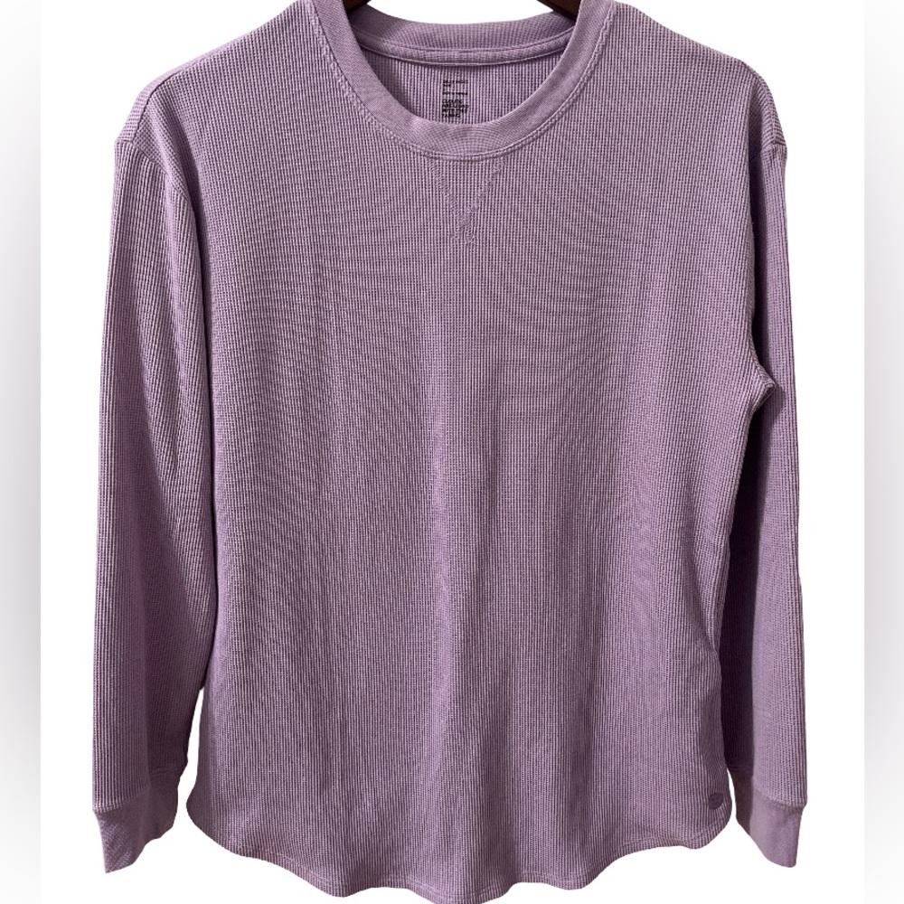 Gilly Hicks Lavender Crew Neck Long Sleeve Pajama Top